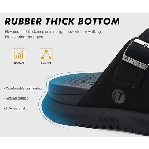 ONCAI Men Sandal Arch Support Buckle Straps Recovery Slides Orthotic Size 12 - Picture 2 of 6